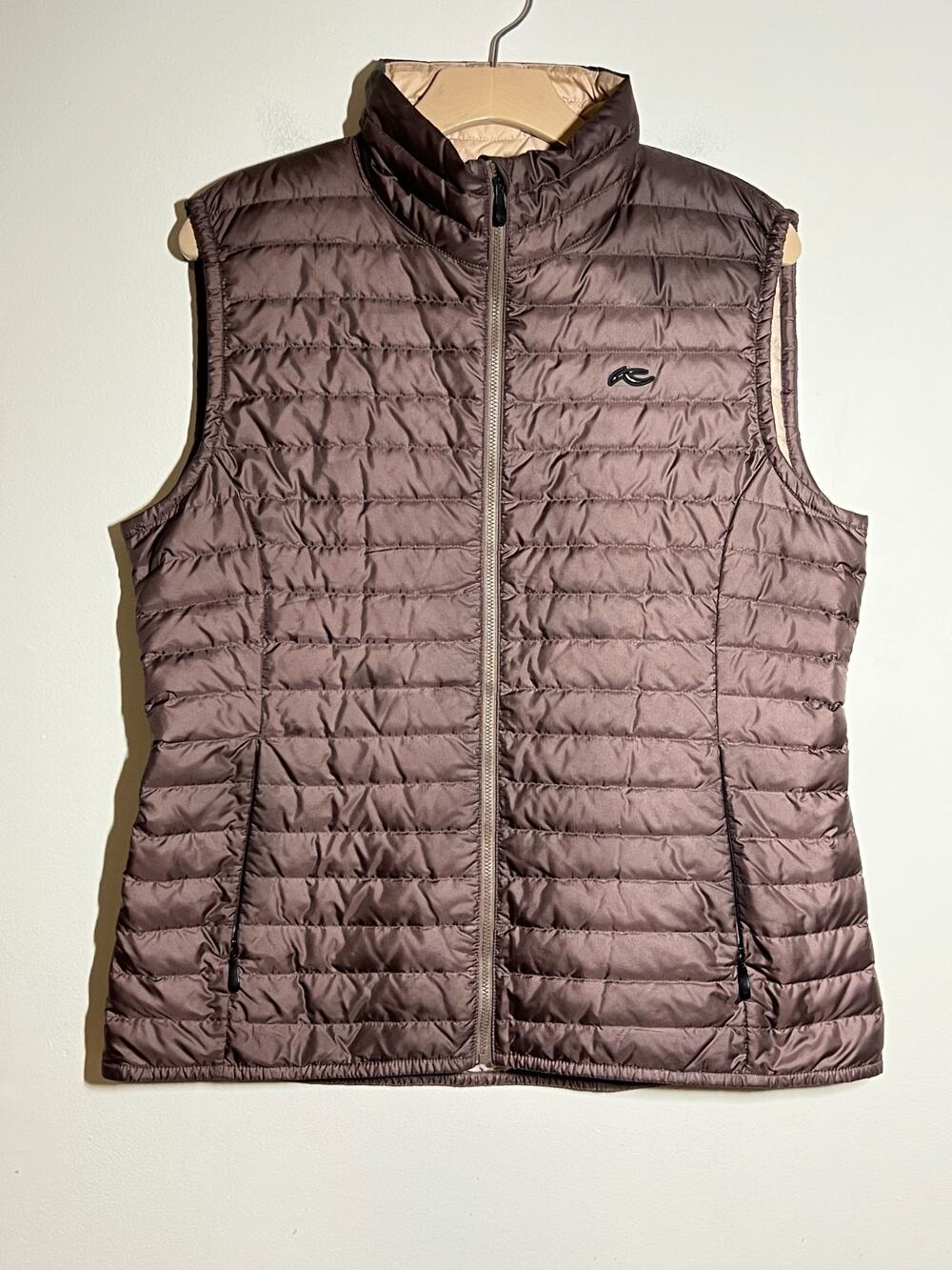 Kjus Women EUC Dusty Lilac/Powder Cypress Lightweight Down Vest 44 2XL